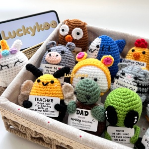 Venta al por Mayor de Muñecos de Ganchillo Hechos a Mano, Varios Estilos Kawaii, Muñecos de Apoyo Emocional, Decoración Amigurumi, Juguetes para Niños, Novedad 2026 - Product Image 2