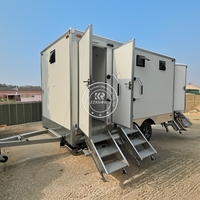 WC VIP, remorque WC, toilettes mobiles publiques, salle de bain extérieure de luxe, toilettes portables