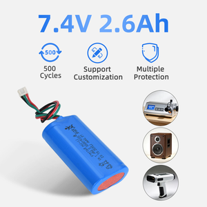 7.4V 2.6Ah 19.24Wh แบตเตอรี่ลิเธียมไอออนน้ำหนักเบา ชุดแบตเตอรี่ลิเธียมไอออนแบบชาร์จไฟได้ แบตเตอรี่ลิเธียมไอออนสำหรับกล่องลำโพง - Product Image 4