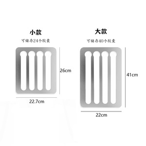 Estante de Almacenamiento para Cápsulas de Café, de Aluminio, para Montar en la Pared, con Capacidad para 24/40 Cápsulas, Organizador para Gabinetes de Cocina y Azulejos - Product Image 2
