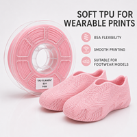 Filamento Flexible para Impresora 3D de TPU 85A 90A Rosa de 1.75mm, Resistente a Impactos y al Desgaste, Venta al Por Mayor