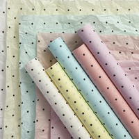 Papier d'emballage floral coréen à pois Aierflrist, papier de doublure en forme de poire de neige, papier d'emballage cadeau fait main pour fleuriste, DIY