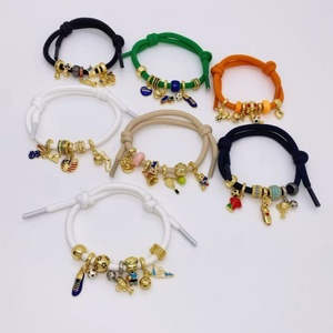 Pulsera de Nylon Trenzado Estilo Americano con Deslizador Ajustable, Ideal para Regalo del Día de la Independencia, No se Deslustra, con Múltiples Dijes, Venta al por Mayor - Product Image 4