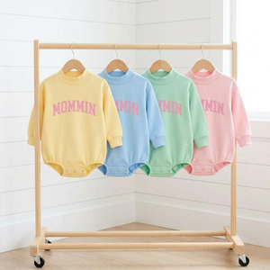 Abbigliamento per Neonati all'Ingrosso, Felpe in Pile, Body <span class=keywords><strong>Invernali</strong></span> con Collo a Bolle, Set di Vestiti per Bambini - Product Image 2