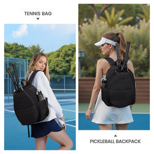 Sac de sport de plein air Pickleball Sac de raquette de tennis matelassé Sac à dos Sacs de tennis pour femmes hommes - Product Image 2