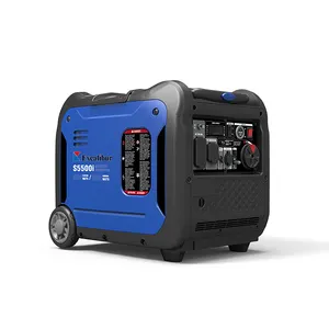 Emergência 5000w 5kw 5kva Super silencioso portátil inversor gasolina gerador para venda quente