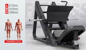 Spor ekipmanları Hack Squat bacak basın spor plaka yüklü 45 derece bacak basın makinesi - Product Image 2