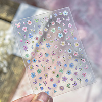 Produits de beauté pour ongles en gros personnalisés, autocollants pour ongles 3D/5D, autocollants adhésifs en relief, accessoires DIY