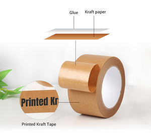 Cinta de Embalaje de Papel Kraft de Una Cara con Impresión de Logotipo Personalizado, Acrílica, Resistente, Reciclable y Ecológica - Product Image 6