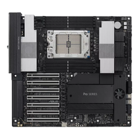Motherboard Workstation Pro WS WRX90E-SAGE SE EEB dengan Soket AMD WRX90 Tunggal STR5, Mendukung DDR5