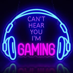 Gaming Letreros Neon LED indoor hanging ambient light shop <b>sign</b> wall decoration light entrance indicator light luminous <b>sign</b> - Product Image 1