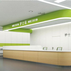 Diseño y Fabricación de Muebles de Recepción en Forma de L para Hospitales, Estilo Europeo, Superficie Sólida, Ecológicos, Muebles para Estación de Enfermería - Product Image 5