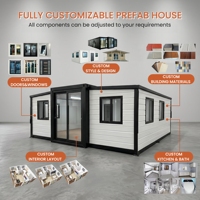 Villa de luxe prête à l'emploi, maison modulaire préfabriquée de 20 pieds ou 40 pieds, facile à installer, maison conteneur