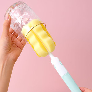 Ensemble de brosses à biberons en éponge, 3 pièces, nettoyeur de tasses, tétines et pailles détachable, pour biberons et tasses isothermes - Product Image 3