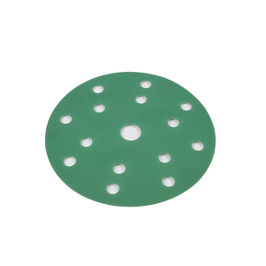 Papel de <span class=keywords><strong>Lija</strong></span> <span class=keywords><strong>Circular</strong></span> Verde de 150 mm (6 Pulgadas) con 15 Orificios y Revestimiento Posterior, con Excelente Resistencia al Desgarro - Product Image 3