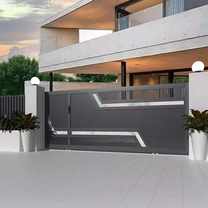 Puerta Corredera Eléctrica Inteligente de Aleación de Aluminio con Reconocimiento Facial, Control Remoto, Diseño Moderno, Garantía de 3 Años <span class=keywords><strong>para</strong></span> <span class=keywords><strong>Portones</strong></span> de Patio - Product Image 4