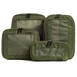 Lot de 4 cubes de compression personnalisés pour le voyage - Sacs organisateurs de bagages - Cubes de rangement à double fermeture éclair pour valises - Product Image 6