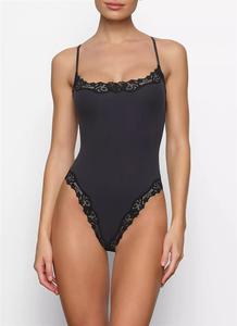 <span class=keywords><strong>Body</strong></span> de Encaje Personalizado para Mujer, Modelo 2026, Sexy, con Cuello en V, Tirantes Finos, Suave y Elástico, con Logotipo Personalizado, Venta al Por Mayor - Product Image 2