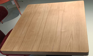 Eco-Friendly Midcentury Wood Dining <b>Table</b> with Wood Legs Square Base <b>Foldable</b> Design PU Leather Upholstery for Home Furniture - Product Image 6