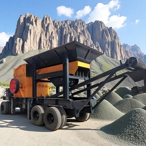 Điện thoại di động máy nghiền hàm cho quặng than thủy tinh Bluestone sỏi phá vỡ bánh Máy Nghiền Crawler di động kéo máy nghiền di động - Product Image 2