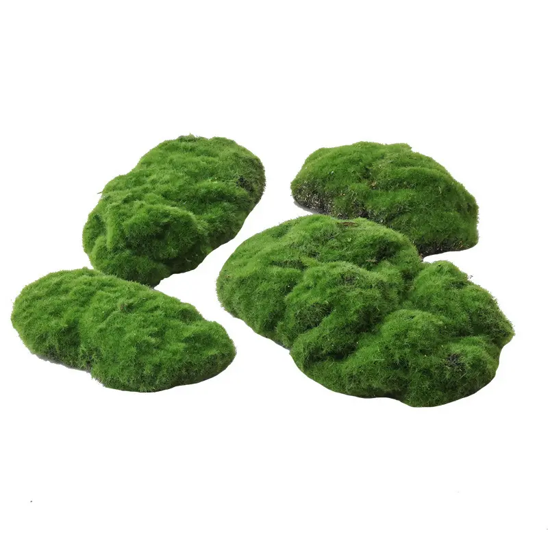 Simulation moss lawn flocking block rattan silk decoration design landscape simulation
