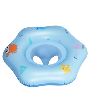 Bouée de natation pour bébé de <span class=keywords><strong>1</strong></span> à 3 ans, siège de <span class=keywords><strong>piscine</strong></span> gonflable pour enfants, jouet d'aide à la natation en polyester bleu - Product Image 1
