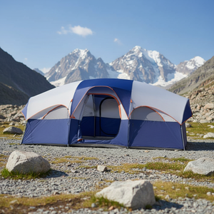 275x425 Summer Outdoor Camping Civil Air Defense Double Layer Rainproof Mosquito Camouflage Leisure Family <strong>Tent</strong> Custom - Product Image 2