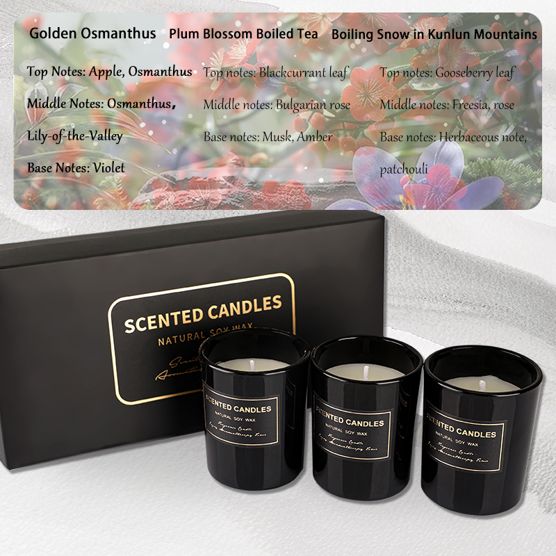 Noir 3 pièces par ensemble