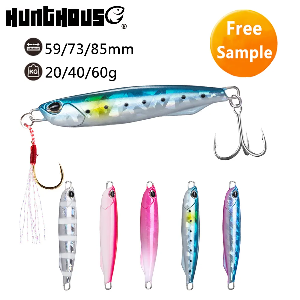 Wholesale new style sinking tungsten jig fishing long casting saltwater metal lure