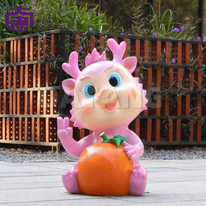Guirlandes lumineuses LED étanches IP65 pour Noël, motif 4 bébés dragons en PVC, décoration de parc, allée, rue pour les événements du Nouvel An - Product Image 5