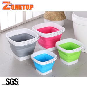 Miễn Phí Mẫu 3L <span class=keywords><strong>5L</strong></span> 10L Xách Tay Có Thể Thu Vào Nước Ngoài Trời Lưu Trữ Xô Nhựa Gấp Có Thể Gập Lại Silicone Có Thể Gập Lại Xô - Product Image 6