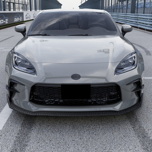 Front Bumper Lip Splitter For Toyota GR86 2022+ Piano Black Carbon Fiber Texture ABS Body Kit - Product Image 3