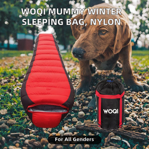 Sac de couchage extra-long, modèle de camping individuel confortable, tissu en nylon, adapté au camping. - Product Image 2