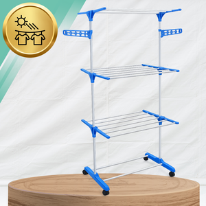 Séchoir à linge pliable 3 niveaux FCL avec ailes latérales, robuste pour intérieur et <span class=keywords><strong>extérieur</strong></span>, vente en gros - Product Image 4