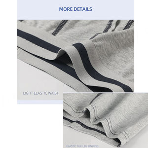 La mejor cantidad, la ropa interior de Color sólido más barata, de talla grande 6XL, Bóxer más largo transpirable para hombre, Par Hombr, Bóxer personalizado - Product Image 3