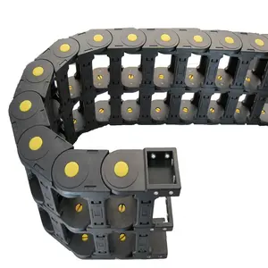 Cadena de arrastre de plástico cerrado, resistente al desgaste, Flexible, Cnc, Cable de seguimiento, cadena de protección