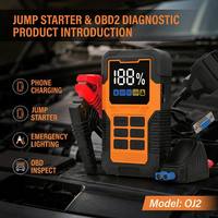 Arrancador de Baterías Profesional para Automóviles y Lector de Códigos OBD 800A, Arrancador de Emergencia con Diagnóstico de Fallas del Motor para Reparación de Automóviles