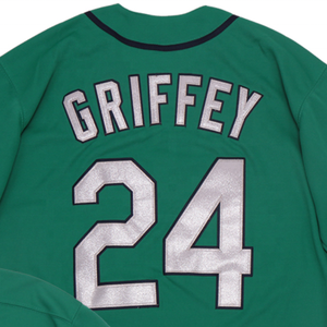 Prêt à Expédier <span class=keywords><strong>Ken</strong></span> <span class=keywords><strong>Griffey</strong></span> <span class=keywords><strong>Jr</strong></span> #24 Maillot de Baseball Américain Cousu de Meilleure Qualité - Product Image 1