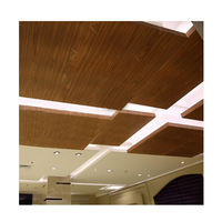 Carreaux de plafond en aluminium résistant à l'humidité, Design de plafond suspendu en métal