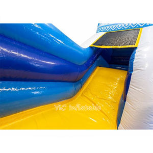 Château gonflable commercial bleu avec toboggan intégré pour événements extérieurs et location pour enfants - Product Image 4