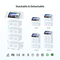 Quiosco de Pago RFID con Pantalla POS, Resistente al Fuego, con Sistema Operativo Android, Estación de Alquiler de Baterías Externas, 4G+WiFi, Bluetooth 5.2 para Carga de Celulares