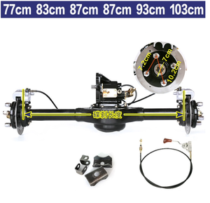 Kit de Eje Trasero para Triciclo Eléctrico sin Escobillas UUMOTOR HNCG 2000W, Freno de Disco, Freno de Mano, Freno de Pie, IP54 <span class=keywords><strong>Impermeable</strong></span>, Rueda de Aluminio - Product Image 2