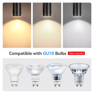 Aigostar moderna lampada da soffitto regolabile nero uso interno Gu10 Base faretti moderni faretti regolabili per uso interno - Product Image 6