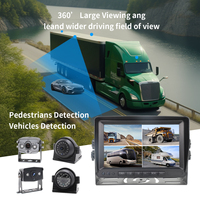 4CH 720P Mobile Véhicule Voiture DVR MDVR Enregistreur Vidéo Système avec 4 IP69 Arrière Côté Avant Caméra pour Camion Van Bus RV