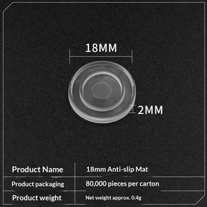 Yingya Furniture Rubber Coffee <b>Table</b> Glass Anti-Slip Mat with Ribbed Suction Pad and Suction Cup Pad - Product Image 3