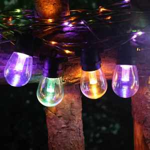 Guirnalda de luces LED S14 de 48 pies, cable de alimentación brillante E27, resistente al agua, IP65, EE. UU., AU, enchufe de la UE, guirnalda para exteriores, luz de fiesta para Patio - Product Image 1