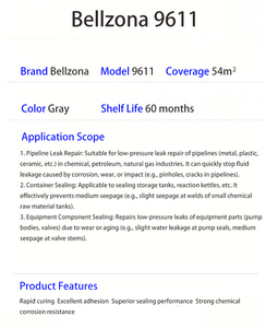 กาวอะคริลิกแบบร้อนละลาย FZR Belzona 9611/1291 สำหรับงานซ่อมแซมในอุตสาหกรรม ก่อสร้าง บรรจุภัณฑ์ การขนส่ง และงานไม้ - Product Image 6