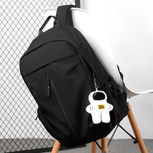 Feisha <b>Student</b> <b>Backpack</b> 14 Inches Solid Color Casual Everyday Use Neutral Gender - Product Image 2