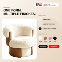 Chaise de coiffeuse pivotante vintage en tissu crème avec accoudoirs pour chambre à coucher, dressing et salon de manucure