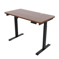 Bureau debout réglable en gros bureau à hauteur réglable électrique avec moteurs simples meubles de bureau cadre de bureau assis debout